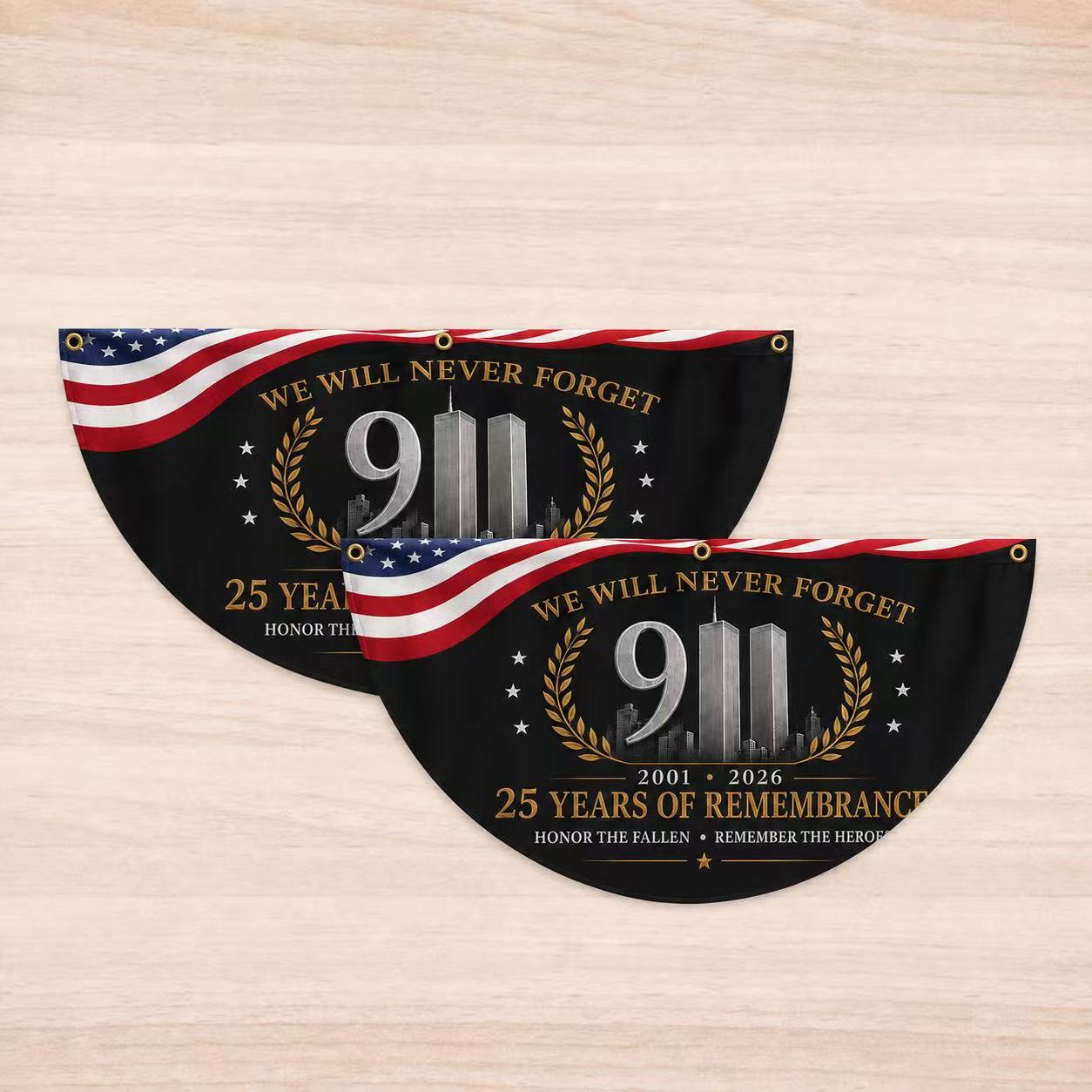 9/11 25th Anniversary Remembrance Memorial Banner