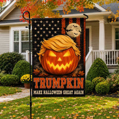 Trumpkin Make Halloween Great Again Garden Flag