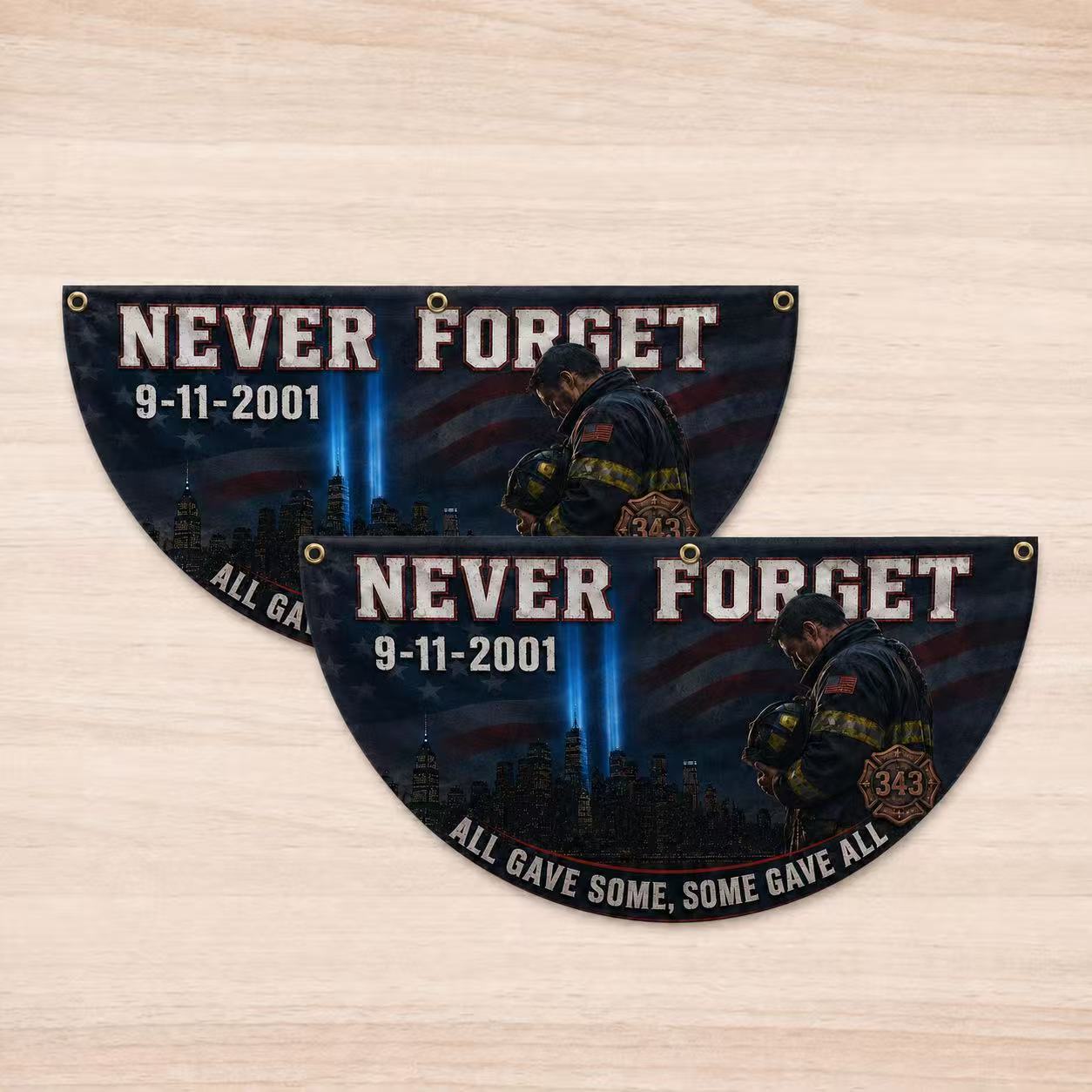 9/11 Never Forget 343 Firefighter Memorial Flag