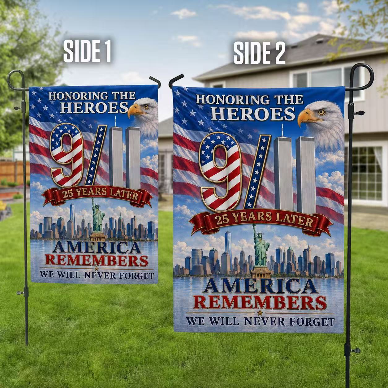 America Will Never Forget – 9/11 25th Anniversary Tribute Flag