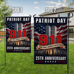 Patriot Day – We Will Always Remember 9/11 25th Anniversary Flag