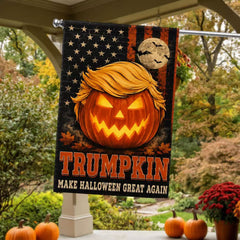 Trumpkin Make Halloween Great Again Garden Flag
