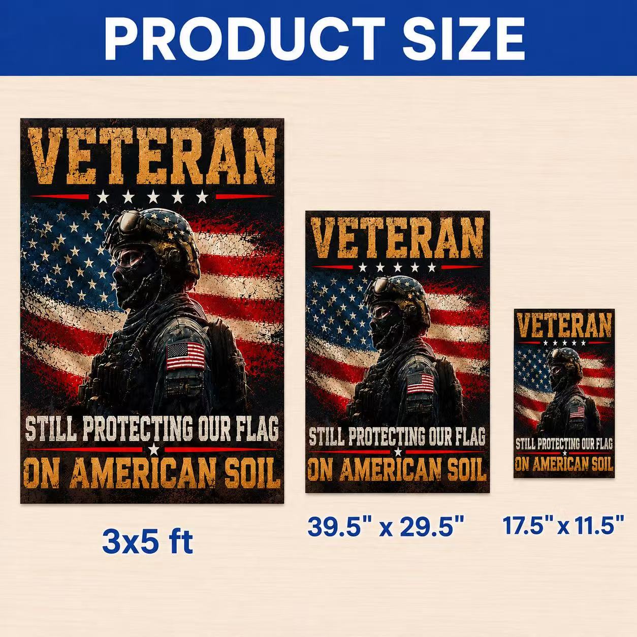 Veteran Patriotic Garden Flag