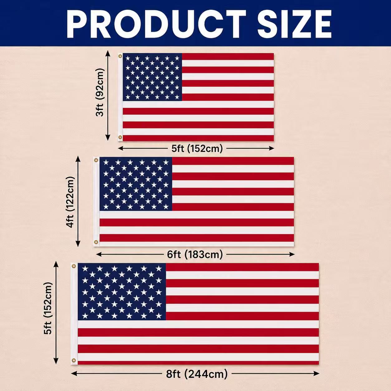 Classic American Flag – Stars and Stripes Outdoor Patriotic USA Flag