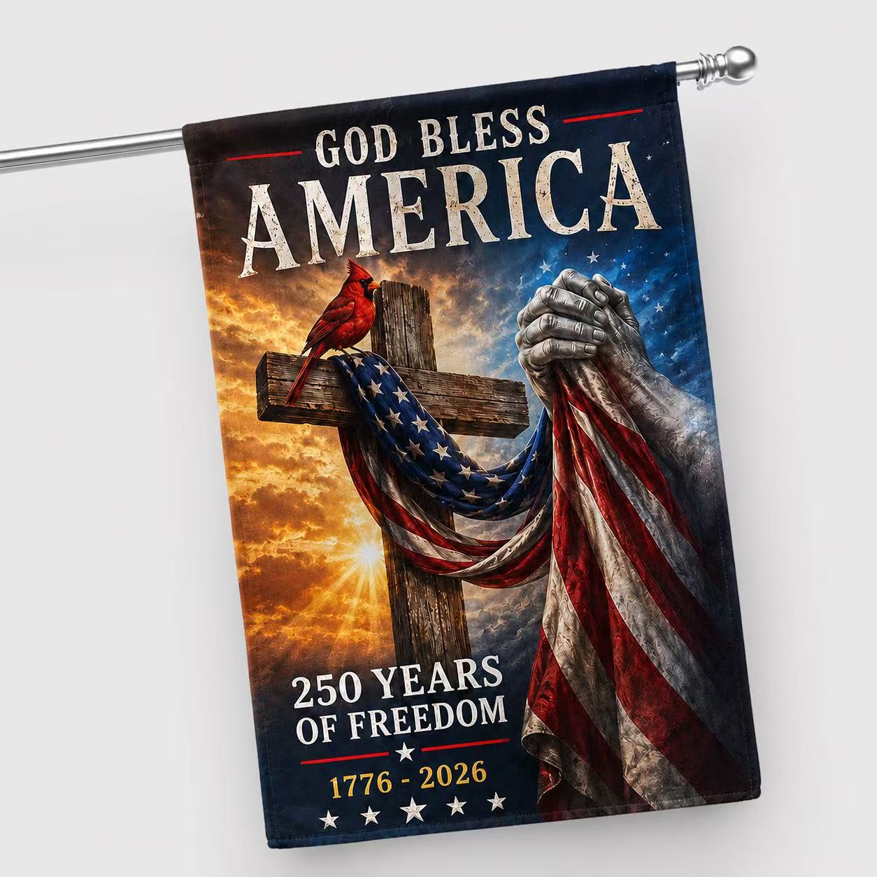 God Bless America Garden Flag