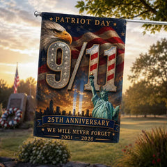 Patriot Day 9/11 25th Anniversary Memorial Flag