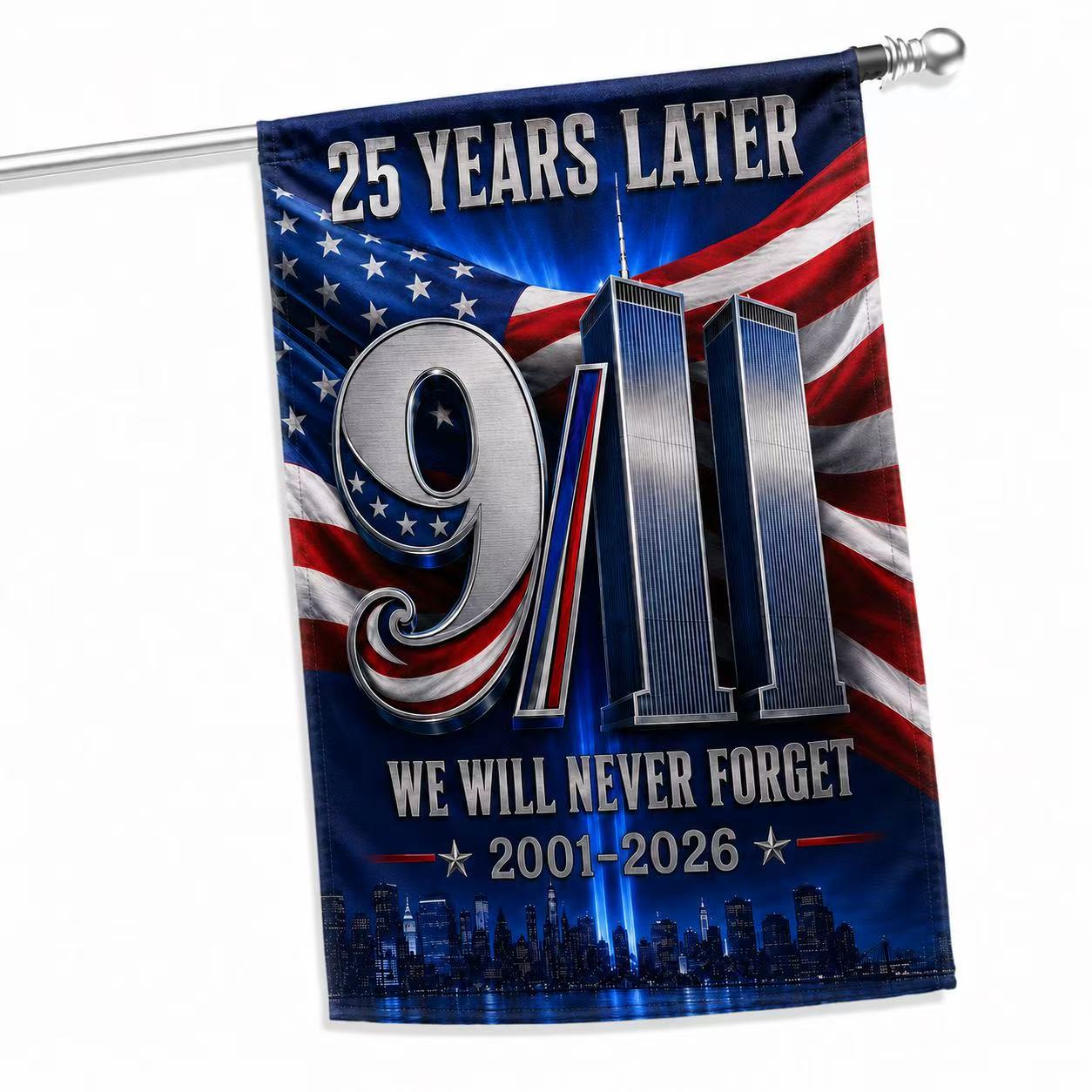 Never Forgotten – 9/11 25th Anniversary Tribute Flag