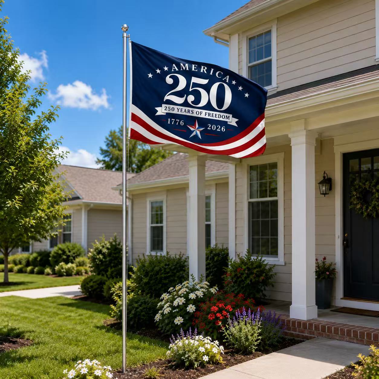 America 250 Years of Freedom Flag – 1776–2026 Patriotic Anniversary Flag