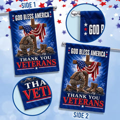 God Bless America Veterans Memorial Garden Flag
