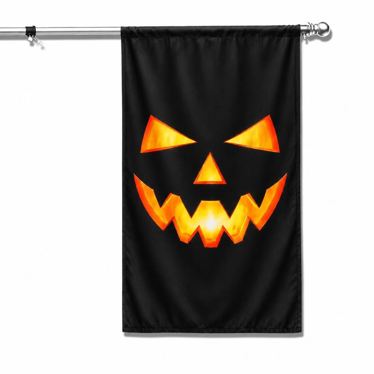 Spooky Jack O’ Lantern Face Halloween Garden Flag