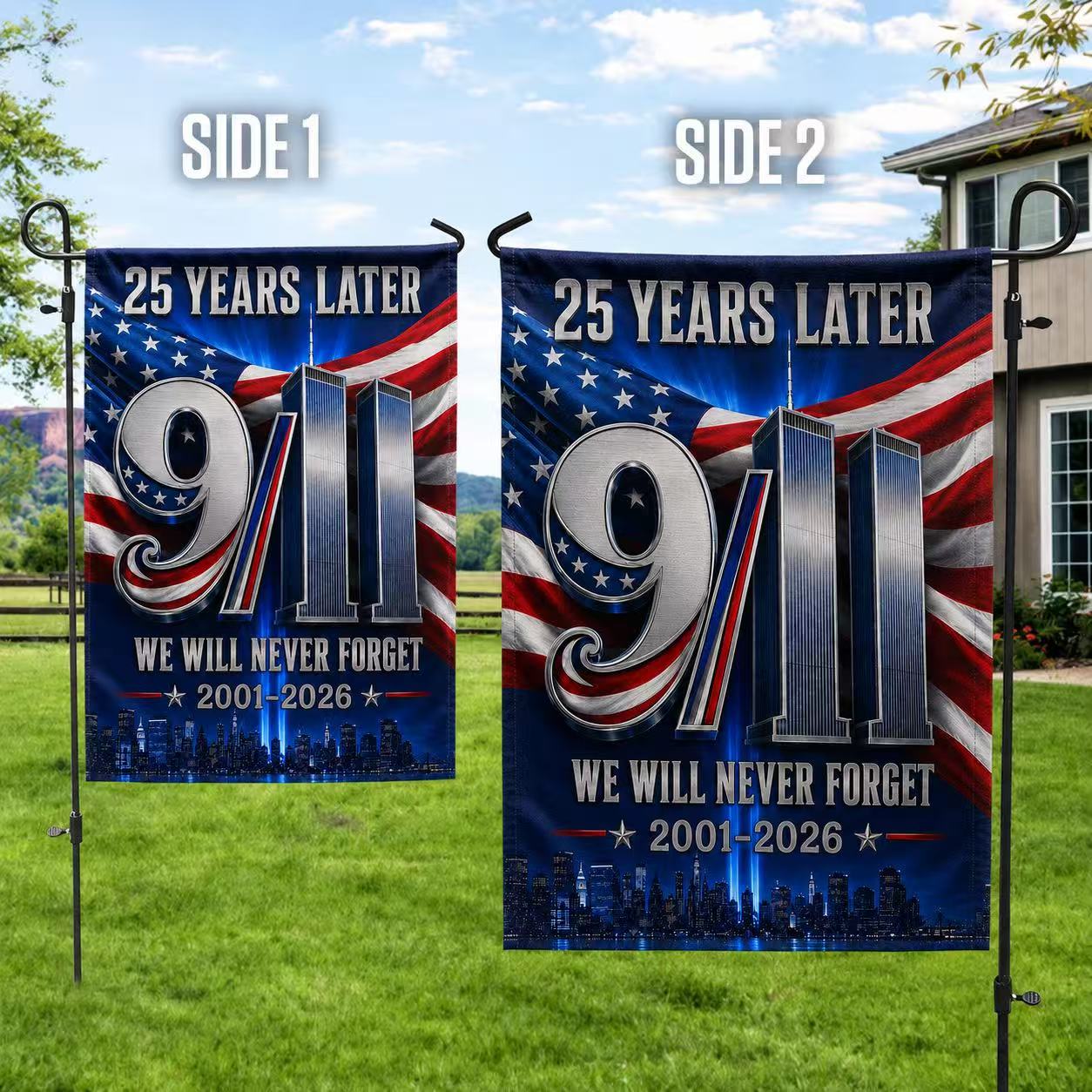 Never Forgotten – 9/11 25th Anniversary Tribute Flag