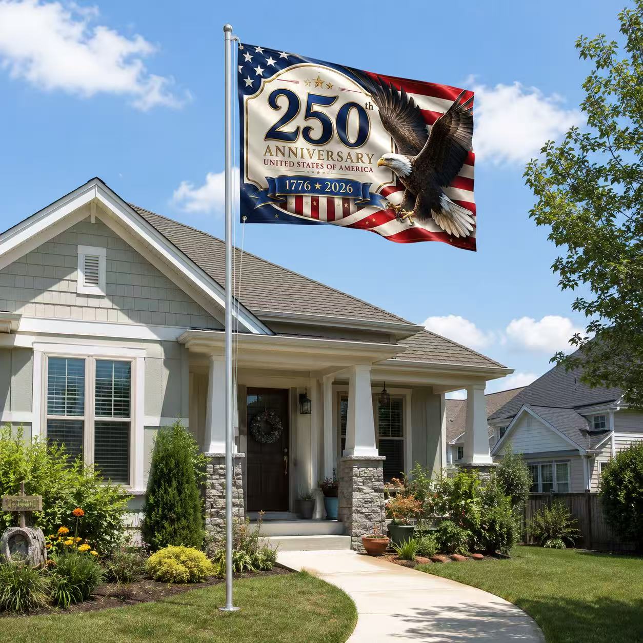 U.S. Founding 250th Anniversary Eagle Flag — 1776–2026 Patriotic Flag