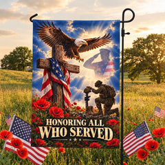 Veterans Day Flag, Honoring All Who Served Veteran Tribute Flag