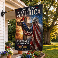 God Bless America Garden Flag